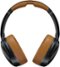 Skullcandy - Crusher ANC Wireless Noise Cancelling Over-the-Ear Headphones - Black/Tan-Front_Standard