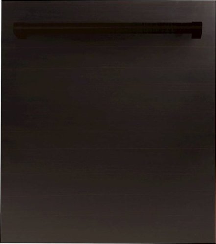 ZLINE - 24" Compact Top Control Built-In Dishwasher with Stainless Steel Tub, 40dBA - Oil-Rubbed Bronze-Front_Standard 
