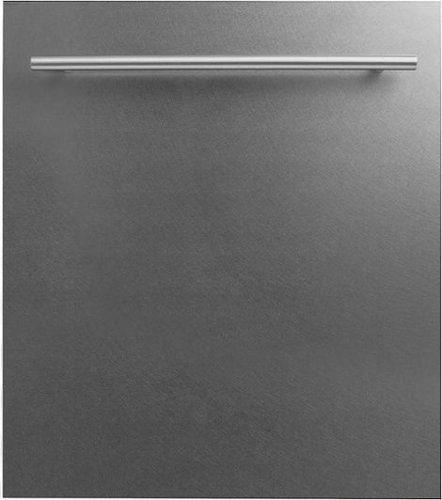 ZLINE - 24 in. Fingerprint Resistant Top Control Dishwasher with Tub, 52dBa - Stainless Steel-Front_Standard 
