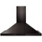 ZLINE - 36 inches - Externally Vented - Wall Range Hood - Black stainless steel-Front_Standard