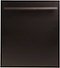 ZLINE - 24 in. Top Control Dishwasher 120-Volt with Stainless Steel Tub and Modern Style Handle - Oil-Rubbed Bronze-Front_Standard