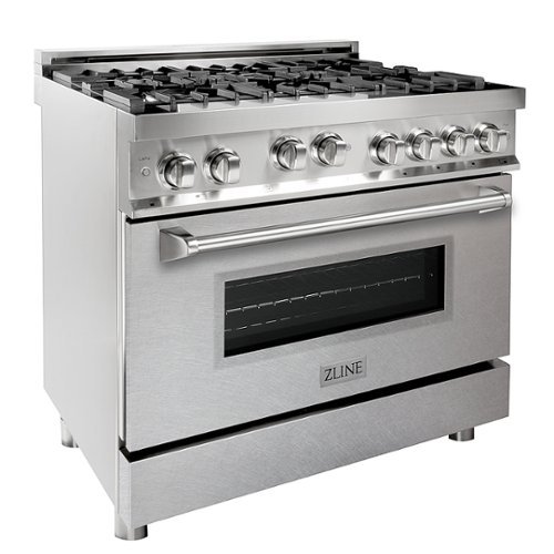 ZLINE - Professional 4.6 Cu. Ft. Freestanding Gas Convection Range - Snow stainless