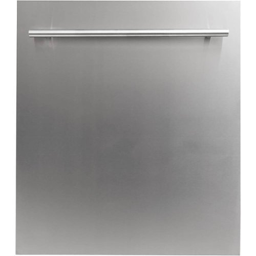 ZLINE - 24" Compact Top Control Built-In Dishwasher with Tub, 40 dBa - Stainless Steel-Front_Standard 