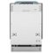 ZLINE - 18" Compact Top Control Built-In Dishwasher with Tub, 44 dBa - Stainless Steel-Front_Standard