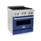 ZLINE - Professional 4.0 Cu. Ft. Freestanding Gas Convection Range - Blue Matte-Front_Standard