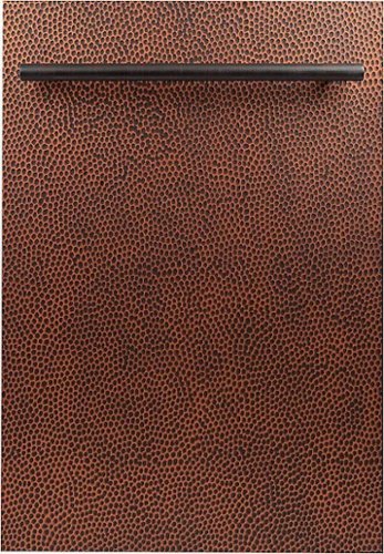 ZLINE - 18" Compact Top Control Built-In Dishwasher with Stainless Steel Tub, 40 dBa - Hand Hammered Copper-Front_Standard 