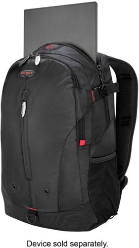 Targus 15.6” Terra Backpack with Rain Cover - Black GLOBAL SHIPPING