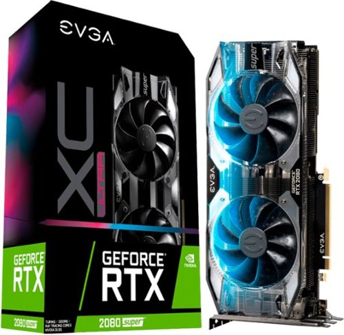 EVGA NVIDIA GeForce RTX 2080 SUPER XC ULTRA GAMING 8GB GDDR6 PCI Express 3.0 Graphics Card - Black/Transparent WORLDWIDE DELIVERY