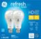 GE - Refresh HD 1600-Lumen, 17W Dimmable A21 LED Light Bulb, 100W Equivalent (2-Pack) - White-Front_Standard