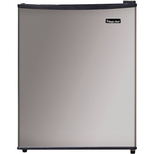 Magic Chef - 2.4 cu. ft. Mini Fridge - Stainless Steel-Front_Standard 