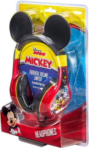 eKids Disney Junior Mickey Wired On-Ear Headphones - Black/Red HOW TO BUY