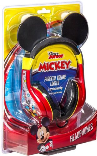 eKids Disney Junior Mickey Wired On-Ear Headphones - Black/Red WHERE TO BUY