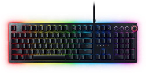 Razer Huntsman Elite Full Size Wired Opto-Mechanical Linear Switch Gaming Keyboard with Chroma RGB Backlighting - Black WORLDWIDE DELIVERY
