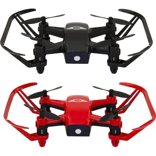 Sky Rider - Air Racers Quadcopter with Remote Controller (2-Pack) - Black And Red-Front_Standard 