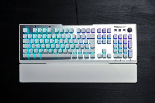 ROCCAT Vulcan 122 Full-size Mechanical PC Gaming Keyboard with Tactile Titan Switch, AIMO RGB Lighting and Detachable Palm Rest - Arctic White SHOP ONLINE