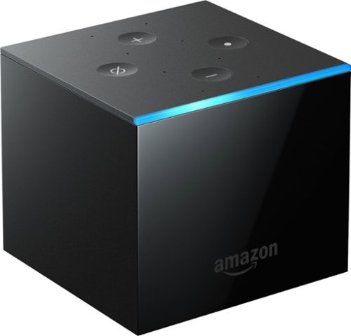 Amazon - Fire TV Cube 16GB 2nd Gen Streaming Media Player with Voice Remote - Black