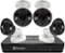Swann - 8-Channel, 4-Camera Indoor/Outdoor Wired 4K 2TB NVR Surveillance System - White Cameras, Black NVR-Front_Standard 