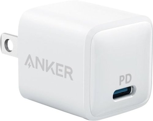  Anker - PowerPort Nano 18 Watt USB Type-C Wall Charger - White