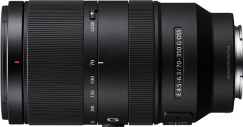 Sony E 70-350mm F4.5-6.3 G OSS Telephoto Zoom Lens for E-mount Cameras - Black GLOBAL SHIPPING