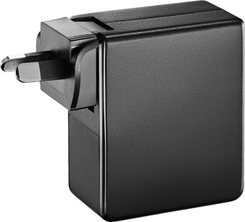 Insignia™ 30W Foldable 3 USB Port Wall Charger with EU/UK/AU rechangeable plugs - Black GLOBAL SHIPPING