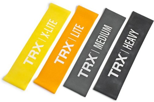 TRX - Mini Exercise Bands - Yellow/Orange/Grey/Black