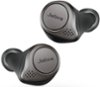 Jabra - Elite 75t True Wireless Active Noise Cancelling In-Ear Headphones - Titanium Black-Front_Standard