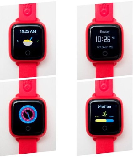 JOY Octopus Watch v2 Motion Edition Activity Tracker - Strawberry Red With Silicone Band GLOBAL SHIPPING