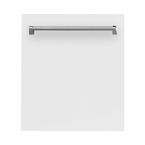 ZLINE - 24" Compact Top Control Built-In Dishwasher with Stainless Steel Tub, 40 dBa - White Matte-Front_Standard 