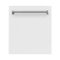 ZLINE - 24" Compact Top Control Built-In Dishwasher with Stainless Steel Tub, 40 dBa - White Matte-Front_Standard