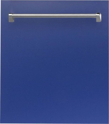 ZLINE - 24" Compact Top Control Built-In Dishwasher with Stainless Steel Tub, 40 dBa - Blue Matte-Front_Standard 
