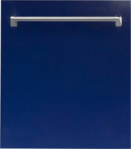 ZLINE - 24" Compact Top Control Built-In Dishwasher with Stainless Steel Tub, 40 dBa - Blue Gloss-Front_Standard 