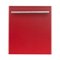 ZLINE - 24" Compact Top Control Built-In Dishwasher with Stainless Steel Tub, 40 dBa - Red Matte-Front_Standard