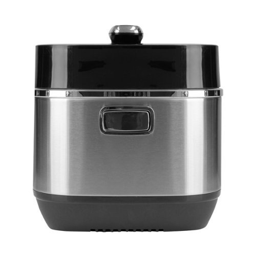 Healthy Cuisine - 6qt Digital Pressure Cooker - Black/Silver-Angle_Standard 