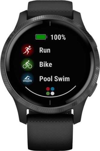 Garmin Venu GPS Smartwatch 43mm Fiber-Reinforced Polymer - Black WORLDWIDE DELIVERY