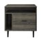 Walker Edison - 25" Modern Storage Side Table - Slate Gray-Front_Standard