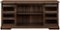 Walker Edison - Modern Barn Door TV Stand Cabinet for Most Flat-Panel TVs Up to 64" - Dark Walnut-Front_Standard