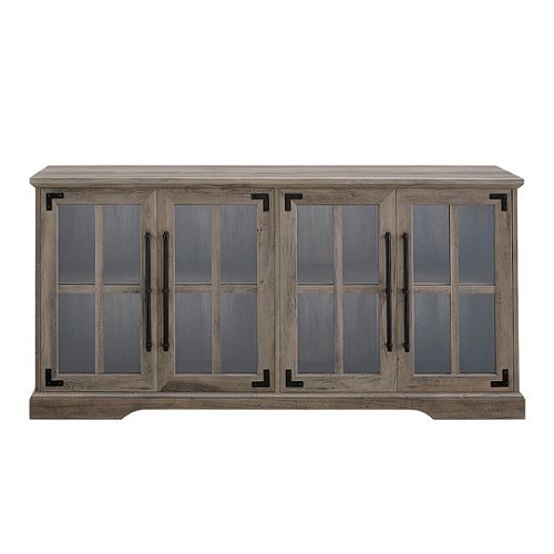 Walker Edison - Farmhouse TV Console for Most TVs Up to 64." - Gray Wash