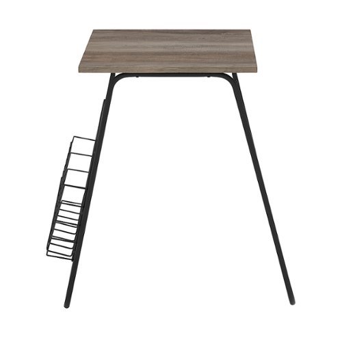 Walker Edison - Square Modern Laminate / High-Grade MDF Side Table - Gray Wash