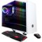 CyberPowerPC - Gamer Xtreme Gaming Desktop - Intel Core i3 - 9100F - 8GB Memory - NVIDIA GeForce GTX 1660 - 480GB SSD - White-Front_Standard