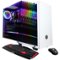CyberPowerPC - Gaming Desktop - AMD Ryzen 5 3600 - 16GB Memory - NVIDIA GeForce GTX 1660 - 500GB Solid State Drive - White-Left_Standard
