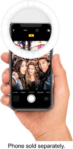 Bower Clip On LED Ring Light - White GLOBAL SHIPPING
