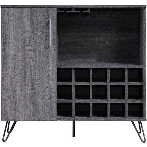 Noble House - Whitman Bar Cabinet - Sonoma Gray Oak-Front_Standard 