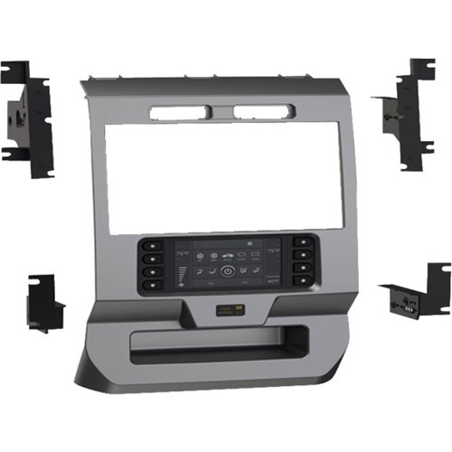 Metra - Dash Kit for Most 2015-2017 Ford Vehicles - Charcoal