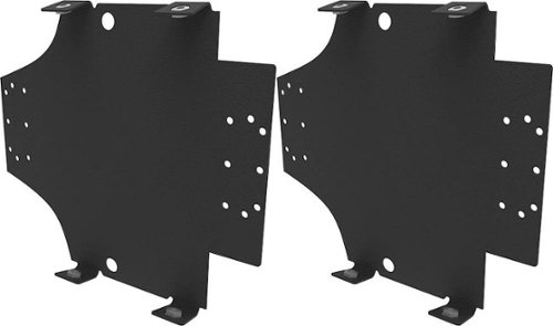 Metra - Amplifier Mounting Bracket for Select Harley-Davidson Road Glide Motorcycles (Pair) - Black-Left_Standard 