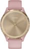 Garmin - vívomove 3S Hybrid Smartwatch 39mm Fiber-Reinforced Polymer - Light Gold With Dust Rose Case And Silicone Band-Front_Standard
