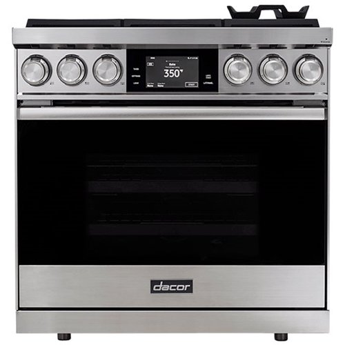 Dacor - Contemporary 4.8 Cu. Ft. Freestanding Dual Fuel Four Part Pure Convection Range with Steam-Assist, LP, High Altitude - Stainless steel