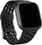 Sport Silicone Small Watch Band for Fitbit Versa 2 and Versa Lite - Black-Angle_Standard