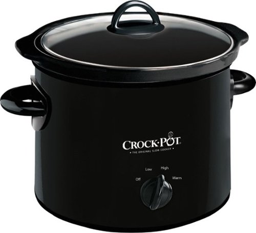 Crock-Pot - 3qt Slow Cooker - Black-Front_Standard 
