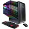 CyberPowerPC - Gaming Desktop - AMD Ryzen 5 1400 - 8GB Memory - AMD Radeon RX 560 - 256GB Solid State Drive - Black-Front_Standard
