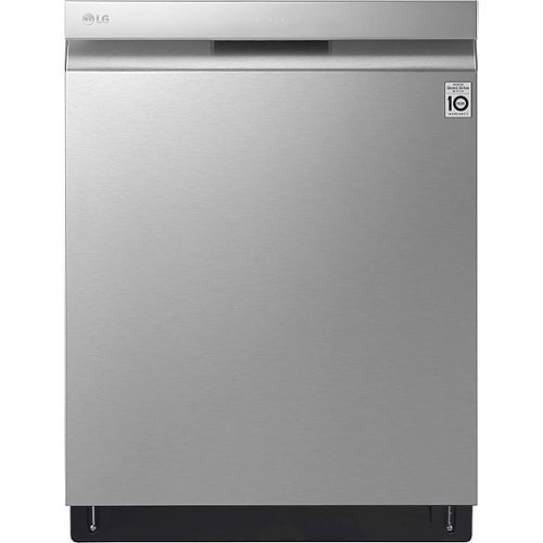 LG - 24" Top Control Built-In Smart WiFi-Enabled Dishwasher with Steam, 3rd Rack and Stainless Steel Tub - Stainless steel